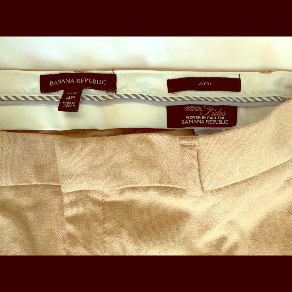 Banana Republic Avery 4P Italian wool pants